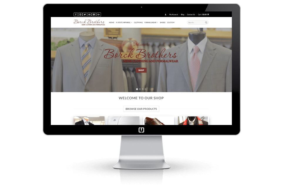 clothing store web design